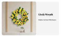 Nordic Artificial Wreath, Faux Greenery, Living Room Wall Decor, Wedding Decoration, Random Design