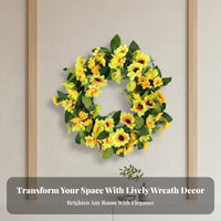 Nordic Artificial Wreath, Faux Greenery, Living Room Wall Decor, Wedding Decoration, Random Design