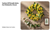 Nordic Artificial Wreath, Faux Greenery, Living Room Wall Decor, Wedding Decoration, Random Design
