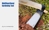 Agricultural Hoe, Thickened Manganese Steel, Long Wooden Handle, Home Gardening, Random Design