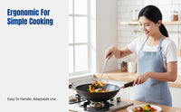316L Stainless Steel Cooking Spoon, Long Handle Mushroom Turner, Kitchen Utensil Set for Home