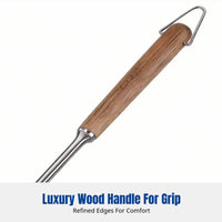 316L Stainless Steel Cooking Spoon, Long Handle Mushroom Turner, Kitchen Utensil Set for Home