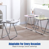 Acrylic Coffee Table, Folding Side Table for Living Room, Transparent Small End Table, Modern Minimalist Design