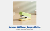 Cartoon Panda Mini Stapler Set, Cute Small Size, Student & Home Use, Portable Stationery, 3D Printed, Random Theme