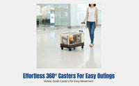 Pet Transport Trolley, Multi-Cat Stroller, Large Capacity, Portable Travel Carrier