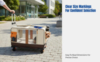 Pet Transport Trolley, Multi-Cat Stroller, Large Capacity, Portable Travel Carrier