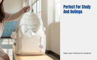 Girls Backpack, 2025 New Design, Simple Style, Large Capacity, Ribbon Embroidery, School Shoulder Bag