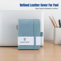 Portable PU Leather Notebook, Elastic Band, Colorful Pocket Size, Student Notebook, Multiple Size Options
