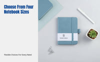Portable PU Leather Notebook, Elastic Band, Colorful Pocket Size, Student Notebook, Multiple Size Options