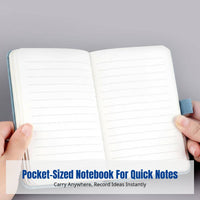 Portable PU Leather Notebook, Elastic Band, Colorful Pocket Size, Student Notebook, Multiple Size Options