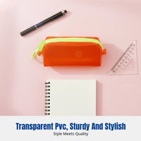 Girls Pencil Case, High Capacity Stationery Box, Trendy PVC, Unique Design, School Supplies