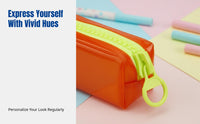 Girls Pencil Case, High Capacity Stationery Box, Trendy PVC, Unique Design, School Supplies