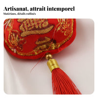 Holiday Hanging Decoration, Red Pepper Chinese Knot, Wedding Decor