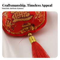 Holiday Hanging Decoration, Red Pepper Chinese Knot, Wedding Decor