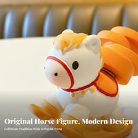 Original Chinese Trend Horse Decor, Resin Magnetic Mini Figurine, Fortune Gift