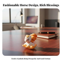 Original Chinese Trend Horse Decor, Resin Magnetic Mini Figurine, Fortune Gift