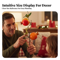 Faux Flower Arrangement, Artificial Red Fruit Persimmon, Home Decoration, New Year Table Centerpiece, Random Design
