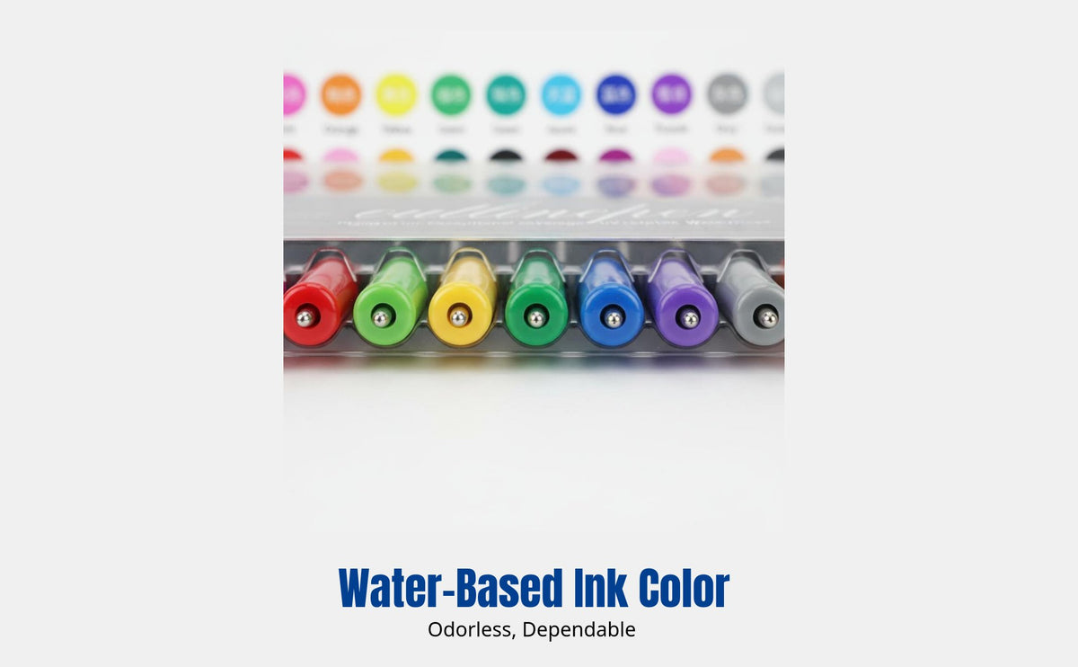 Metallic Outline Marker Pen, 48 colors, DIY notebook, Fluorescent Card, Christmas Decoration