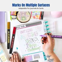 Metallic Outline Marker Pen, 48 colors, DIY notebook, Fluorescent Card, Christmas Decoration