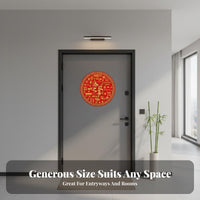 Gold Foil Flocking Door Sticker, Large Fu Character, Housewarming, Festive Decor