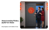 Gold Foil Flocking Door Sticker, Large Fu Character, Housewarming, Festive Decor