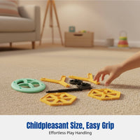Magnetic Building Blocks Tiles, Kids Puzzle Game, Educational Construction Toy, Colorful Geometric Shapes, Boys & Girls