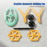 Magnetic Building Blocks Tiles, Kids Puzzle Game, Educational Construction Toy, Colorful Geometric Shapes, Boys & Girls