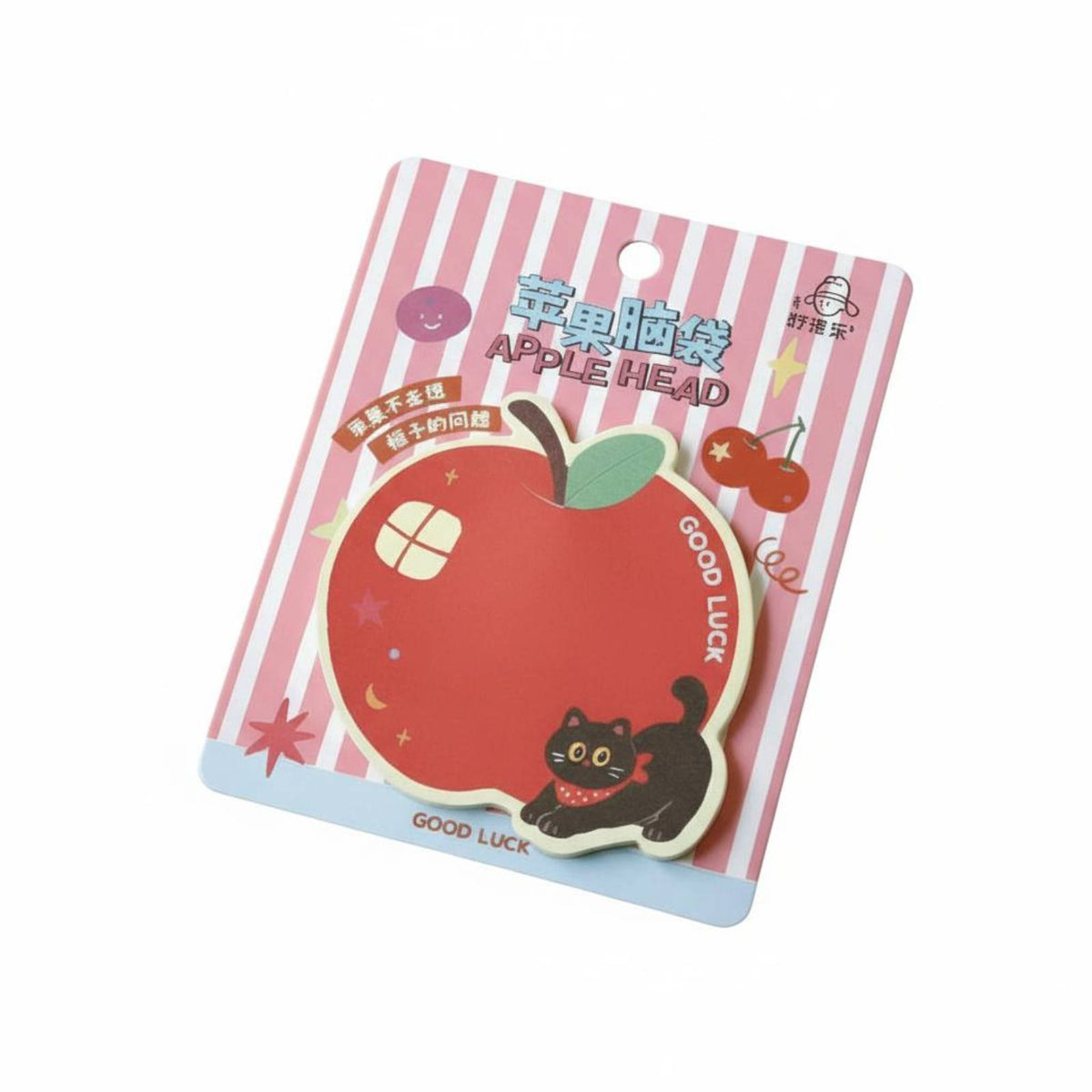 Fruit Cartoon Sticky Notes, Cute Irregular Notepad, Red Fruit Design, Planner, Random Style
