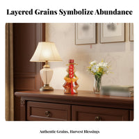 Five Grains Abundance Ornament, Housewarming Gift, Living Room Decor, Wine Cabinet Display, Moving Ceremony Arrangement