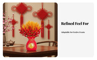 Chinese Style Red Lucky Bag, Festive Desktop Decoration, Money Pouch Decor, Housewarming, Random Color