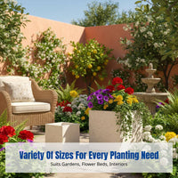 Cement Planter, Rectangular Nordic Flower Box, Outdoor Garden Pot
