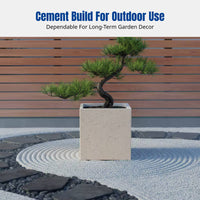 Cement Planter, Rectangular Nordic Flower Box, Outdoor Garden Pot