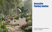 Cement Planter, Rectangular Nordic Flower Box, Outdoor Garden Pot