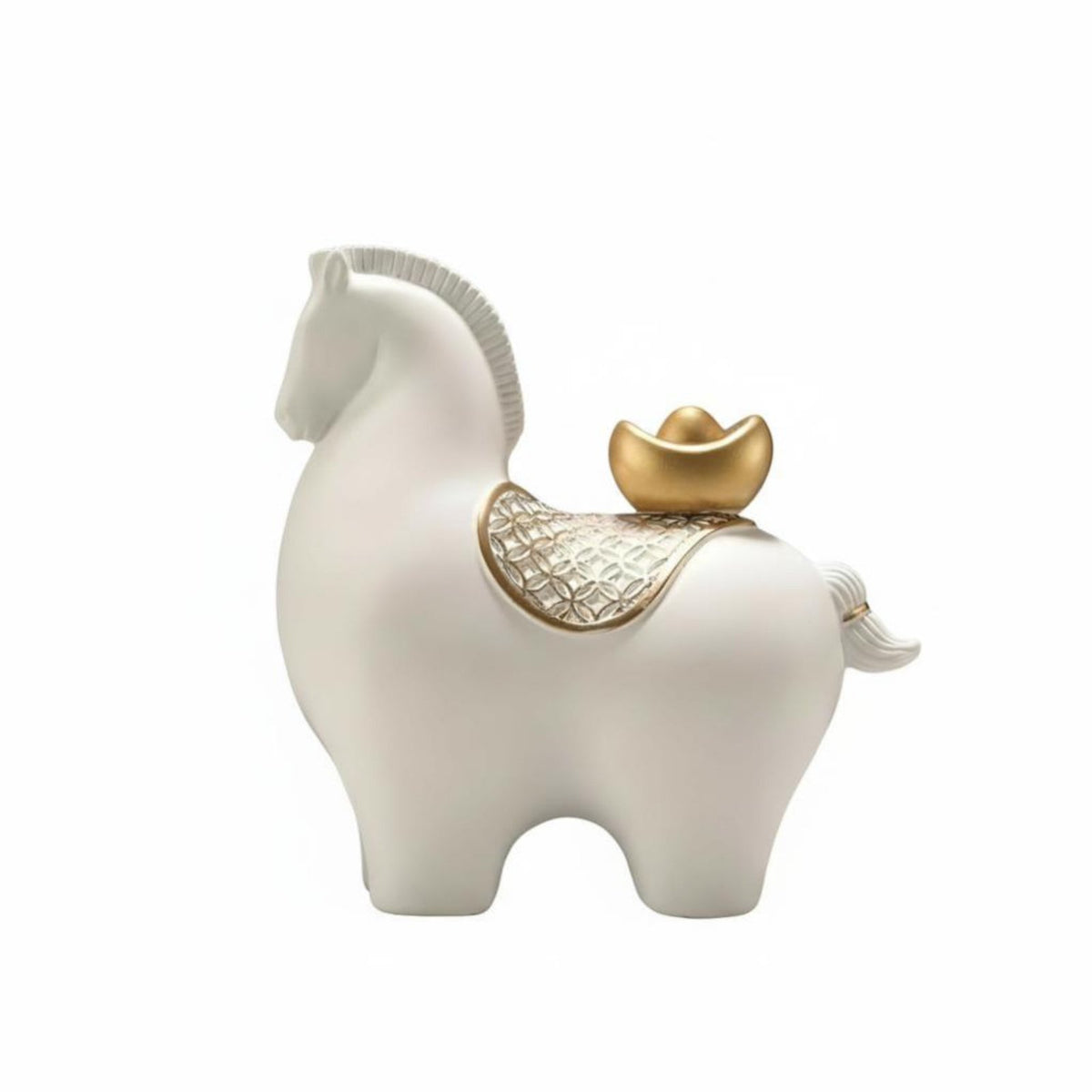 Money Horse Decor, Resin Wealth Figurine, Entryway, Living Room, Modern Chinese Design, Housewarming Gift