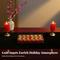 Gold Plastic Ingots, Coin Pieces, Gold Bars, Festive Decoration, Chinese New Year