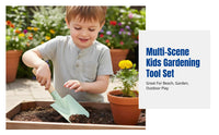 Kids Gardening Tool Set, Iron Rake, Watering Can, Beach & Garden Play