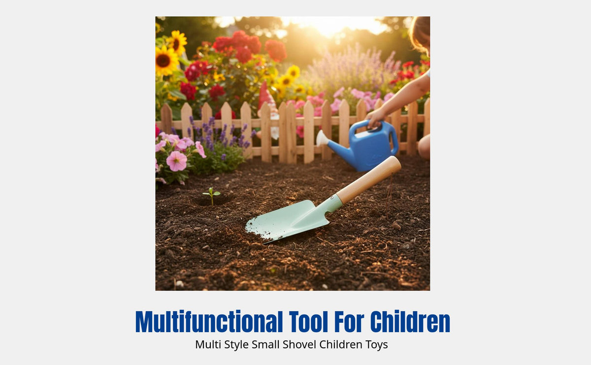 Kids Gardening Tool Set, Iron Rake, Watering Can, Beach & Garden Play