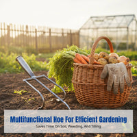 Five-tooth Hoe Weeding Digging Soil Loosening Multi-functional Garden Tool Ergonomic Handle Robust Teeth Suitable for Vegetable Gardens Flower Beds