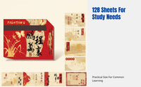 Blessing Sticky Notes, Pull-Out Design, Student Error Correction Pad, Chinese Style, Decorative Stationery