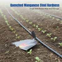 Hoe, Agricultural Tool, Tempered Manganese Steel, Durable, Weeding, Digging, Classic Design, Wide Head, Multipurpose