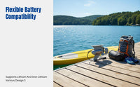 Electric Paddle Board Motor, Compact Kayak Propeller, Remote Control, Versatile Water Activities