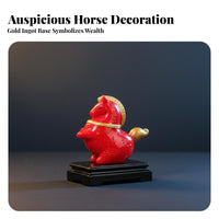 Modern Chinese Resin Horse Figurine, Creative Desktop Decor, Lucky Gift, Office & Car Decor