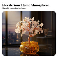 Crystal Money Tree, Handmade Glass Fortune Bowl, Home Decor, Wealth Attraction