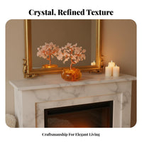 Crystal Money Tree, Handmade Glass Fortune Bowl, Home Decor, Wealth Attraction