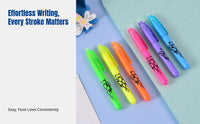 Erasable Highlighter Pen Set, Multicolor, Effortless Writing, Heat-sensitive Disappearing Ink, Stationery Supplies