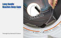 Washing Machine & Dryer Cleaning Brush, Flexible Brush, Long Handle, Deep Clean for Drum & Wall