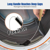 Washing Machine & Dryer Cleaning Brush, Flexible Brush, Long Handle, Deep Clean for Drum & Wall