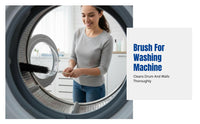 Washing Machine & Dryer Cleaning Brush, Flexible Brush, Long Handle, Deep Clean for Drum & Wall