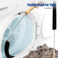 Washing Machine & Dryer Cleaning Brush, Flexible Brush, Long Handle, Deep Clean for Drum & Wall