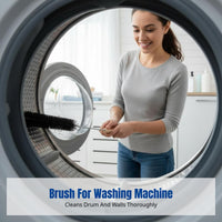 Washing Machine & Dryer Cleaning Brush, Flexible Brush, Long Handle, Deep Clean for Drum & Wall